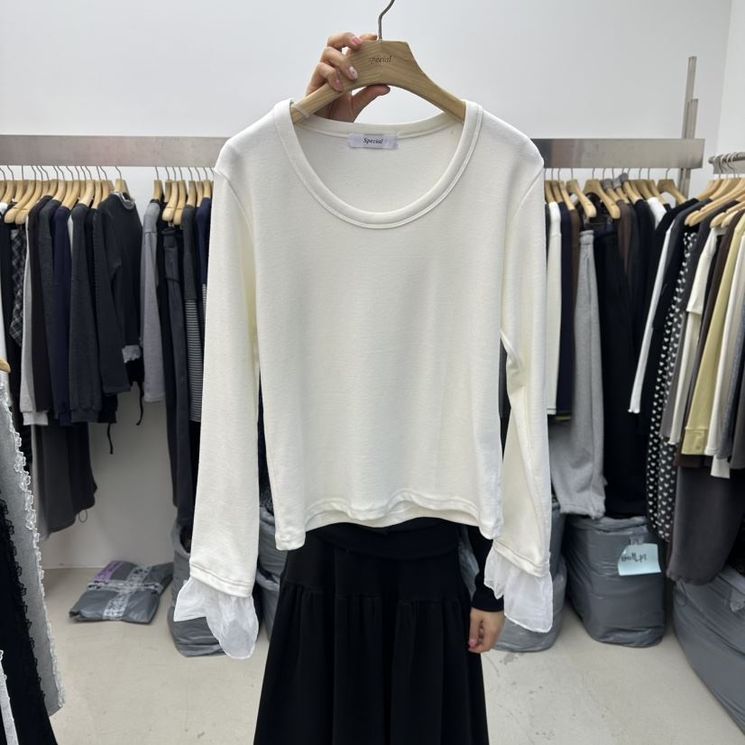 SPECIAL韓國直郵㊣女裝新品時尚推薦人氣25秋冬真品長袖T恤SPECIAL長袖T恤