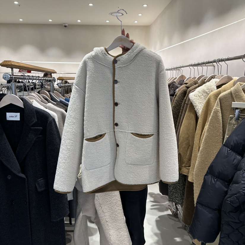 CREME BRULEE韓國直郵㊣女裝新品人氣25秋冬休閑時尚短款大衣CREME BRULEE/DH短款大衣