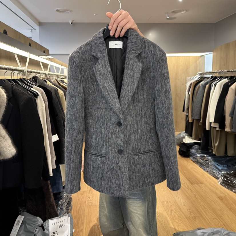 LEFANCY東大門㊣實拍女士新品熱賣職業25秋冬真品休閑推薦夾克LEFANCY夾克