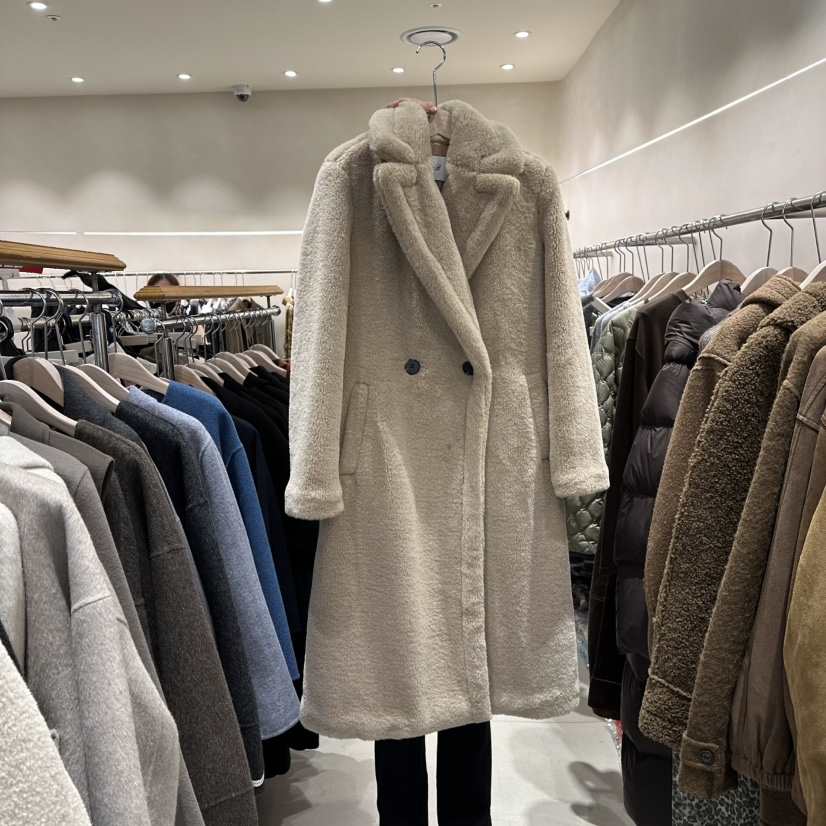 CREME BRULEE韓國直郵㊣女士新款25秋冬熱賣時尚中長款大衣CREME BRULEE/DH中長款大衣