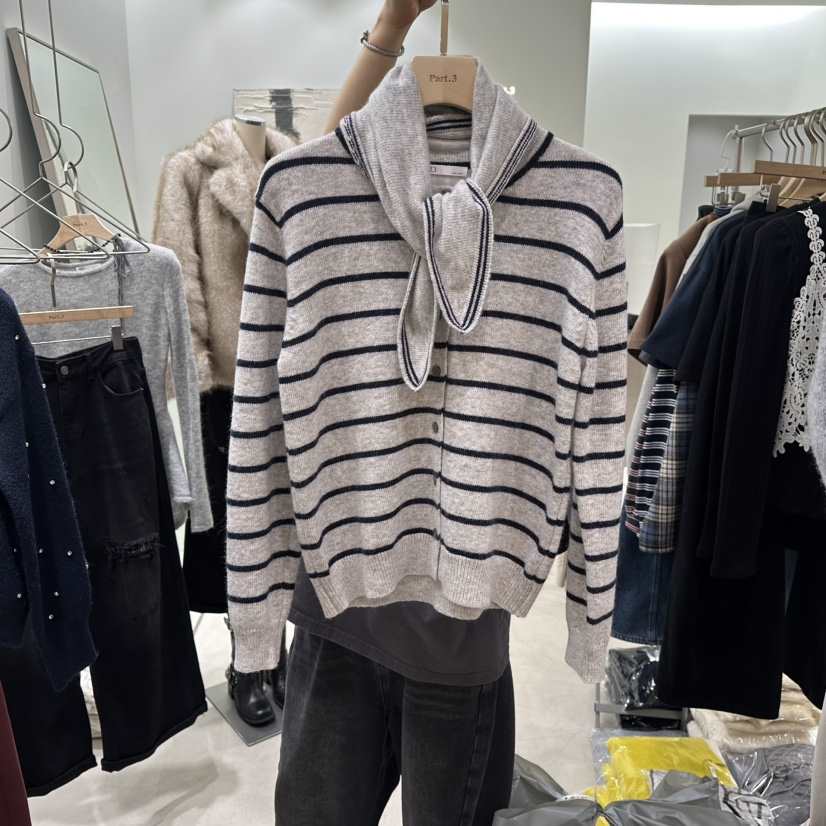 PART3韓國代購㊣女裝新款熱賣休閑25秋冬真品人氣套裝圍巾開衫Part.3套裝