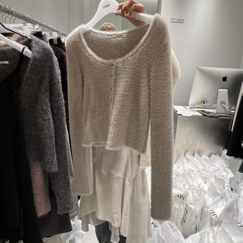 NUESE韓國代購㊣女士新款25秋冬時尚職業真品休閑熱賣針織衫NUESE針織衫