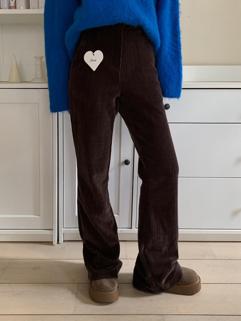 JKICHI韓國直郵㊣女裝新款推薦人氣25秋冬真品時尚休閑褲絲絨JKICHI休閑褲