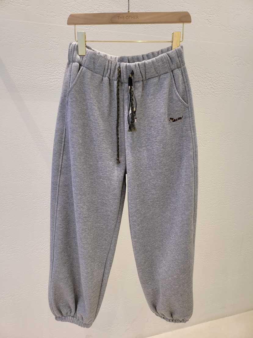 THE OTHER韓國直郵㊣女士新品熱賣休閑職業休閑褲加絨刺繡THE OTHER休閑褲