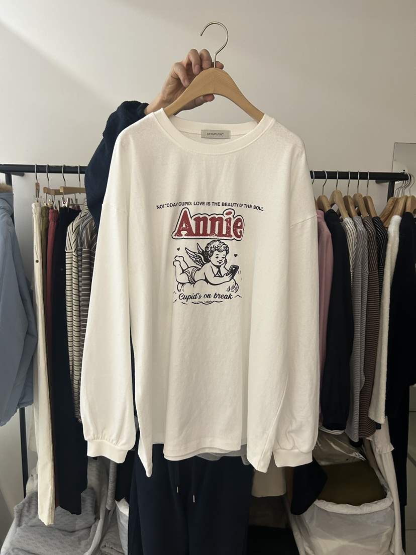 AS THOUGHT韓國直郵㊣女裝新品熱賣真品職業人氣25秋冬長袖T恤AS THOUGHT長袖T恤