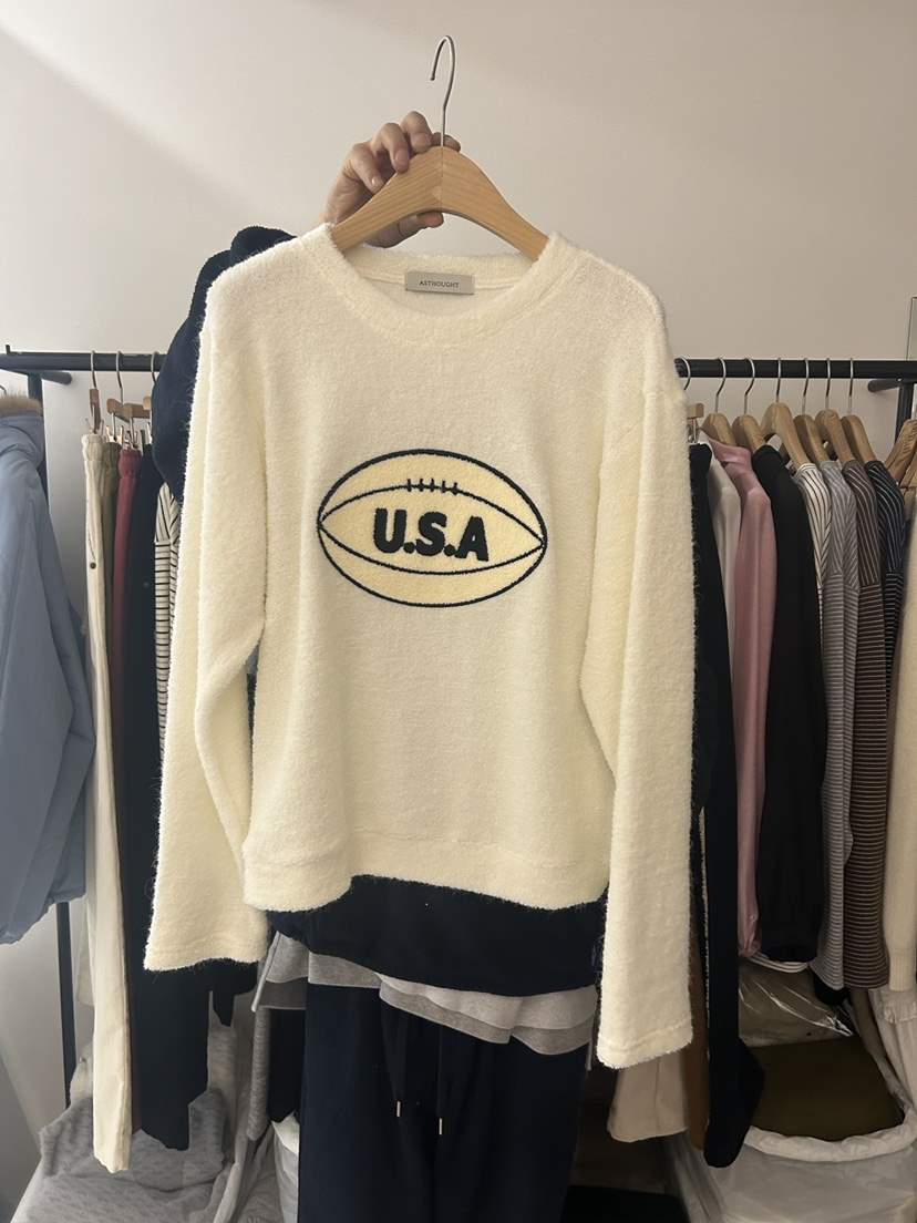 AS THOUGHT東大門㊣直郵女裝新品時尚真品推薦休閑長袖T恤AS THOUGHT長袖T恤