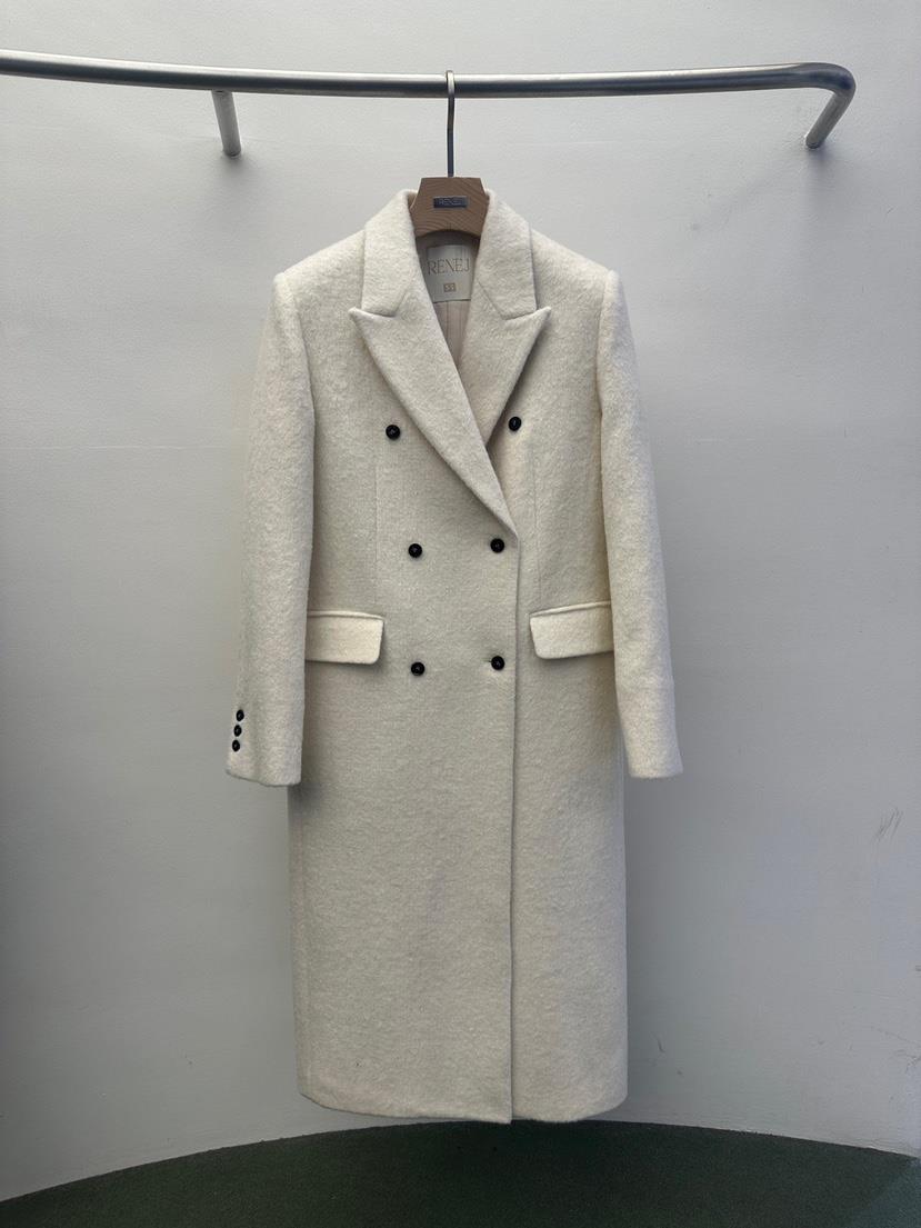 WIDA-P東大門㊣直郵女士新款推薦人氣職業熱賣25秋冬中長款大衣WIDA/RENEJ中長款大衣