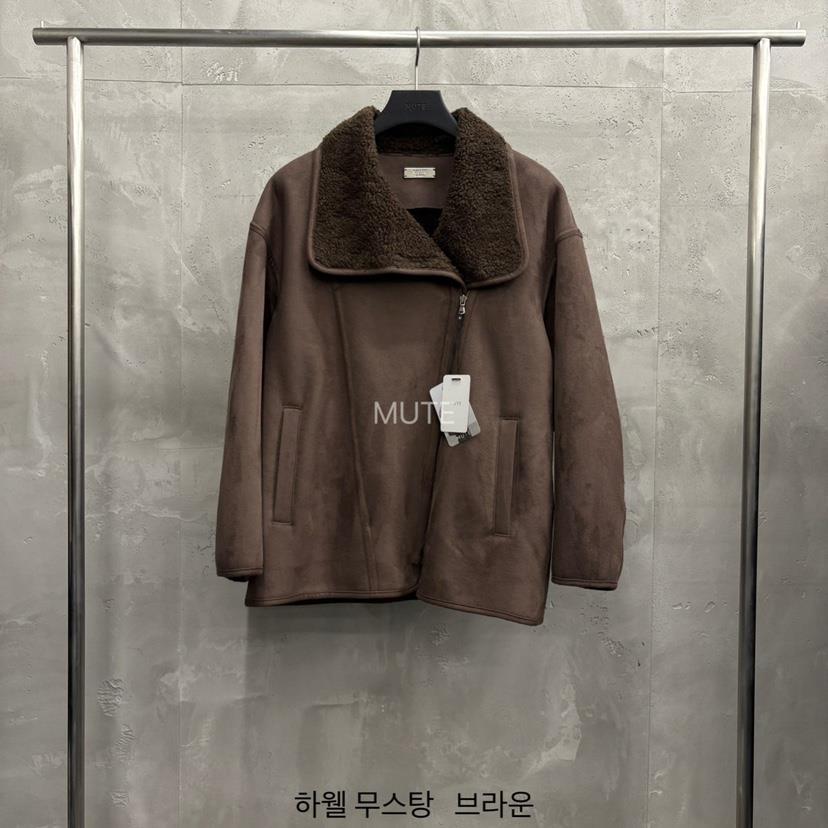 MUTE-P韓國代購㊣女士新品時尚職業真品人氣推薦熱賣短款大衣MUTE短款大衣