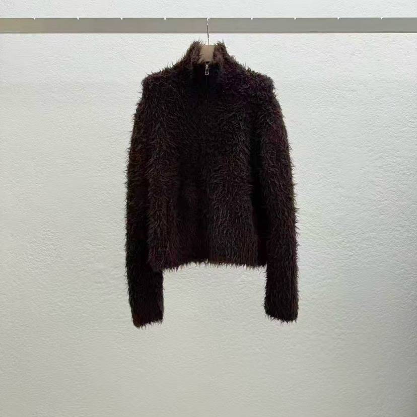 STATEMENT東大門㊣直郵女裝新款時尚25秋冬人氣真品毛衣拉鏈STATEMENT毛衣