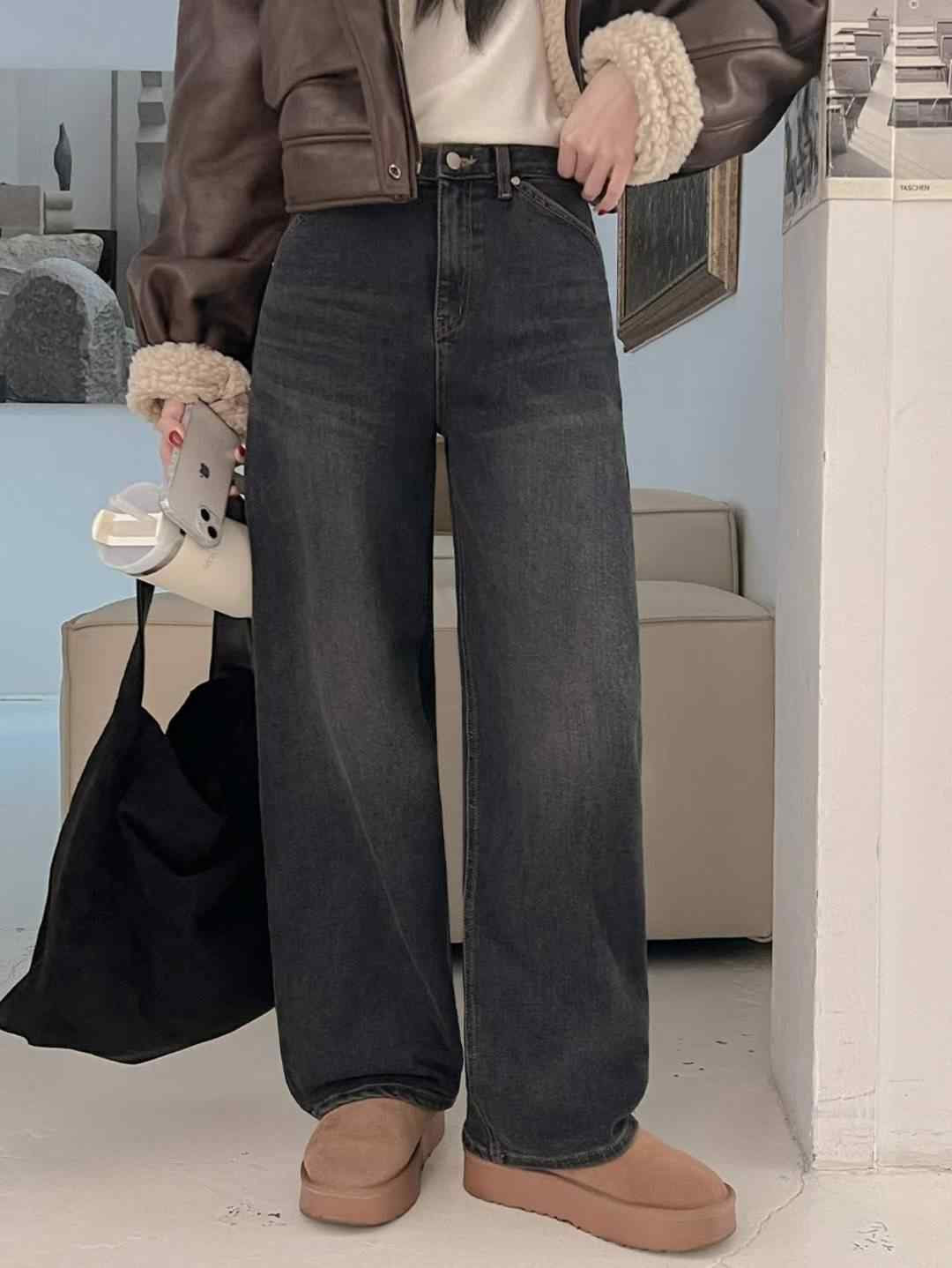 COREBLUE韓國代購㊣女裝新品人氣推薦熱賣時尚25秋冬牛仔褲like core/COREBLUE牛仔褲