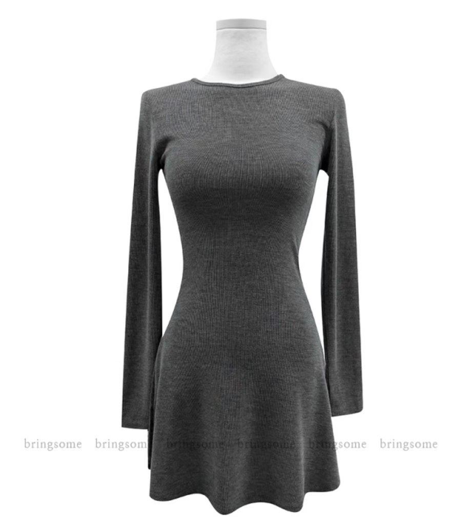 BLUESTAR東大門㊣實拍女士新款真品休閑25秋冬時尚職業連衣裙BLUESTER連衣裙