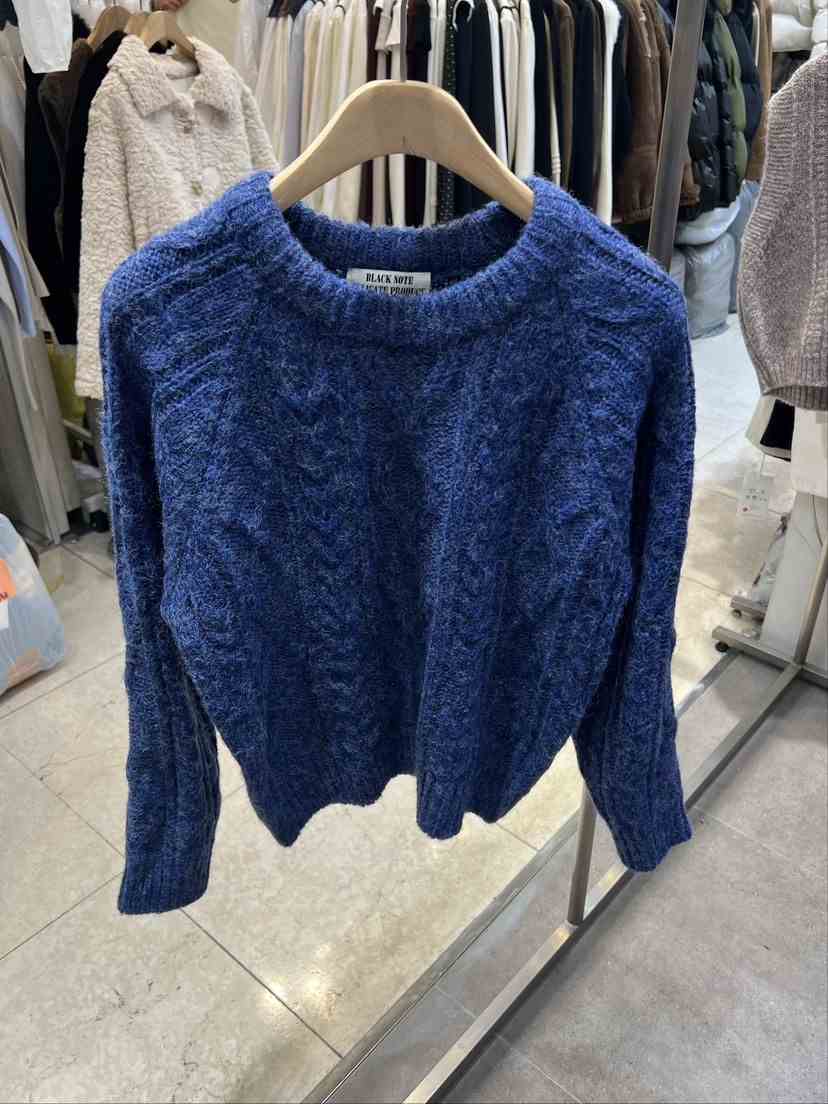 BLACK NOTE韓國代購㊣女裝新品職業熱賣人氣休閑25秋冬毛衣BLACK NOTE毛衣