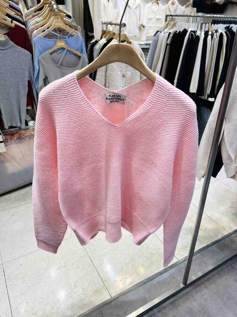 BLACK NOTE韓國代購㊣女士新款推薦25秋冬時尚職業休閑針織衫BLACK NOTE針織衫