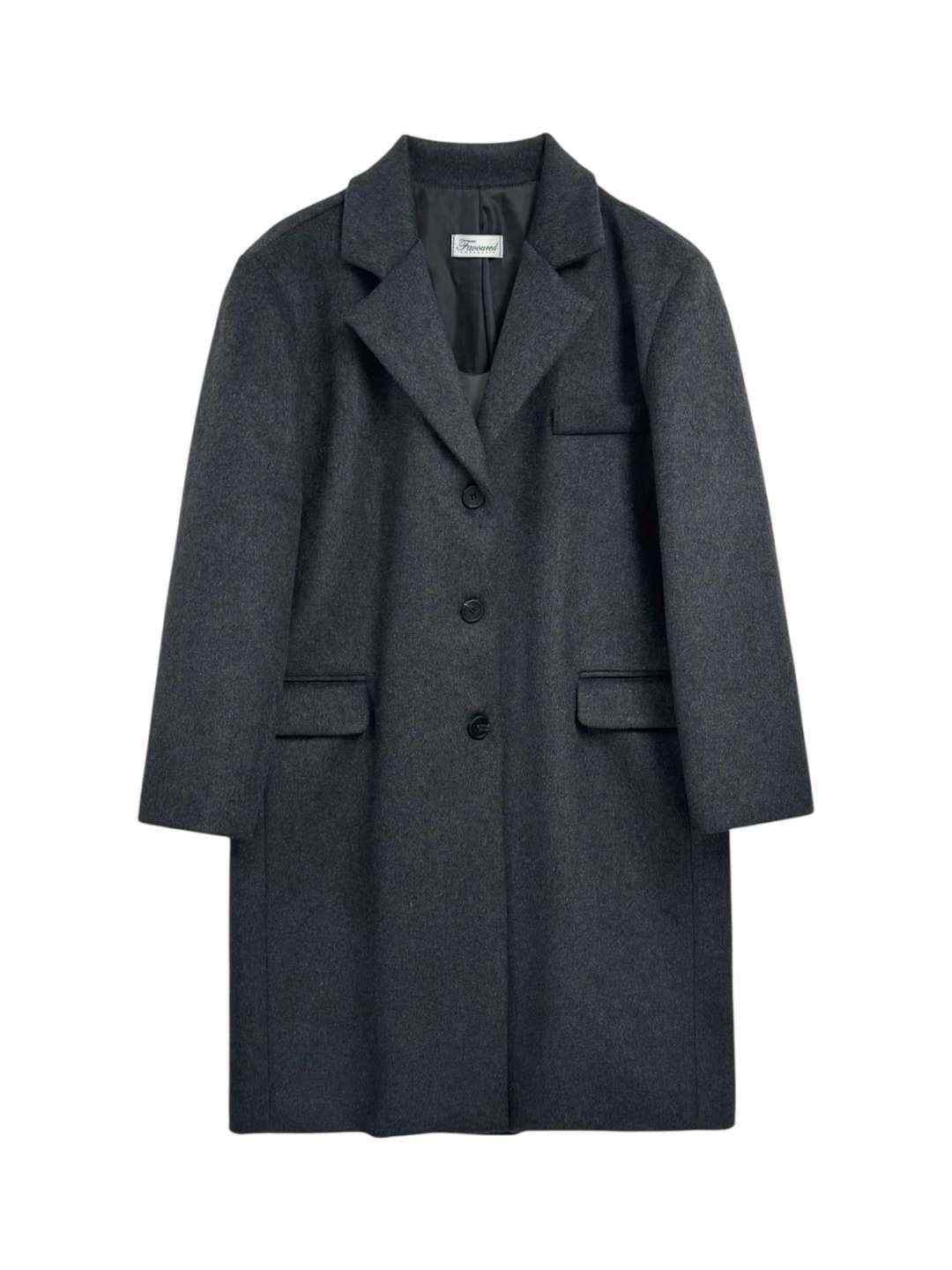 FAVOURED東大門㊣實拍女裝新品25秋冬休閑人氣推薦中長款大衣FAVOURED中長款大衣