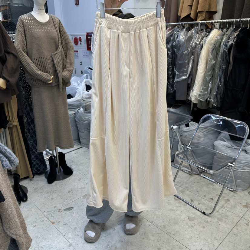 MARIGOLD東大門㊣代購女裝新款時尚真品熱賣25秋冬休閑褲燈芯絨MARIGOLD休閑褲