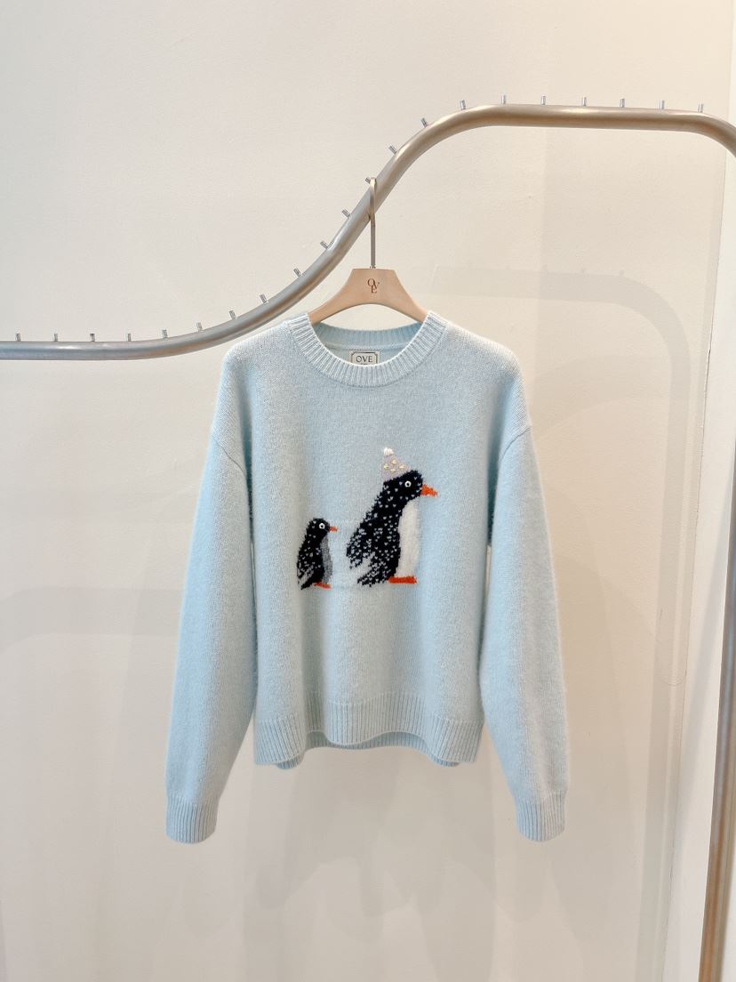 OVE東大門㊣實拍女士新款職業推薦熱賣休閑真品時尚針織衫鵝OVE針織衫