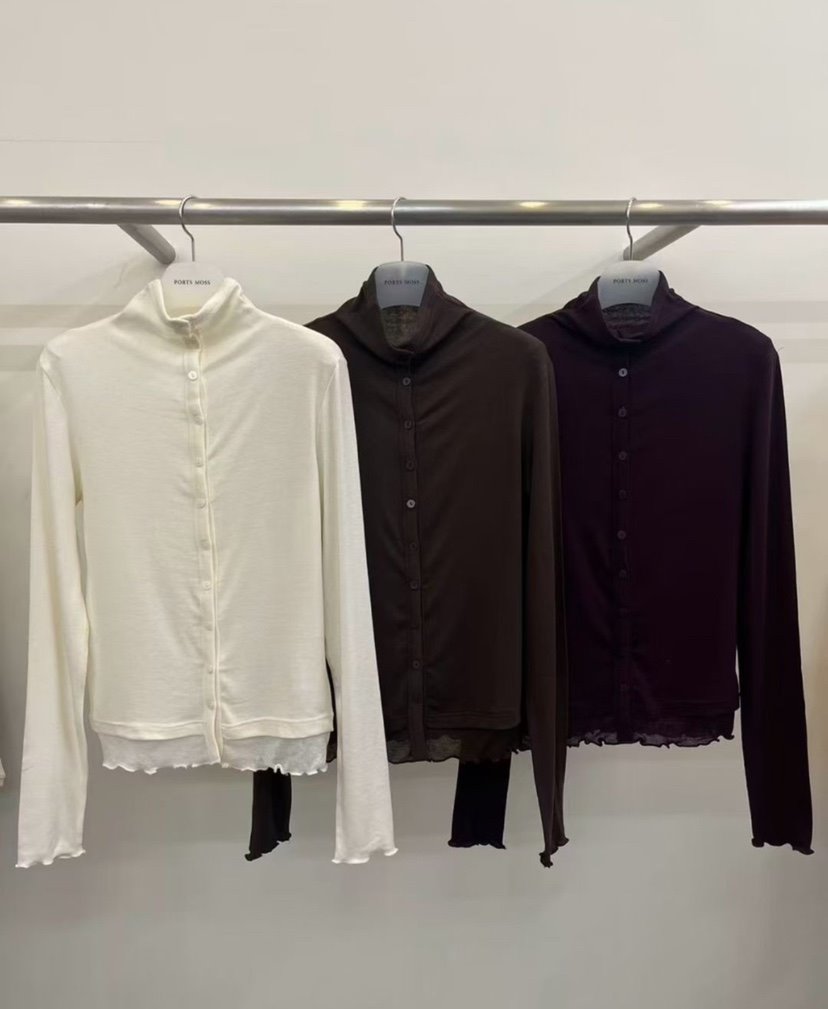 PORTS MOSS韓國直郵㊣女士新品人氣25秋冬長袖T恤假兩件雙層PORTS MOSS長袖T恤