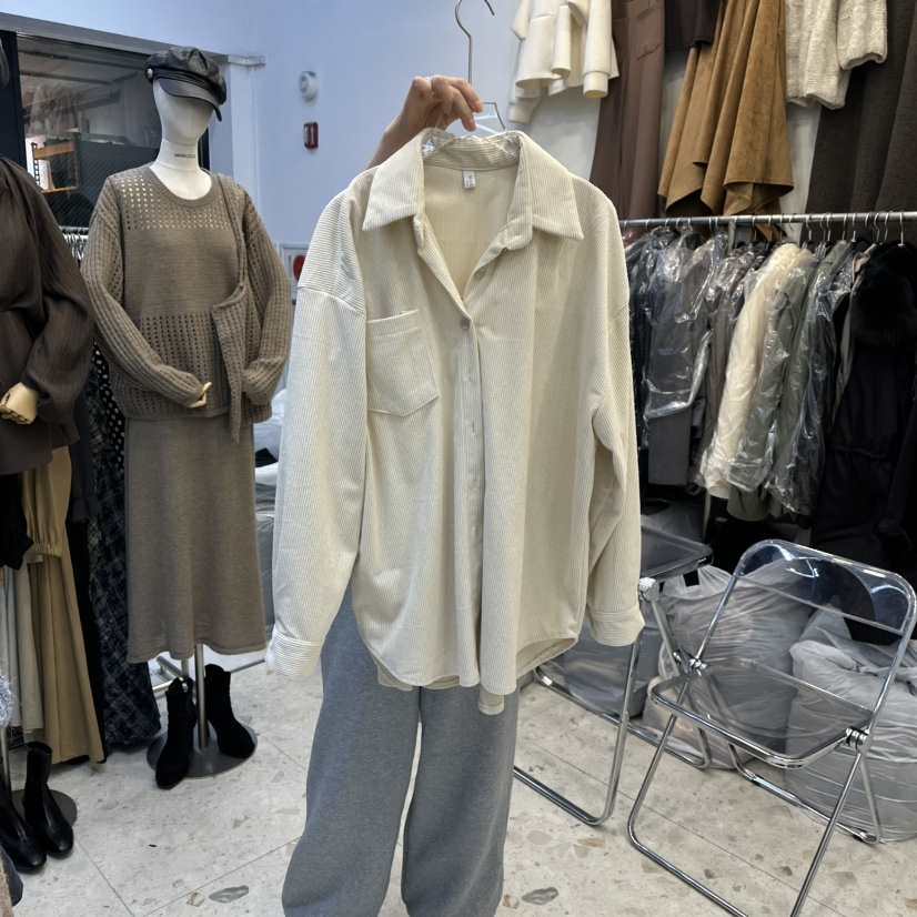 MARIGOLD東大門㊣直郵女裝新款真品職業推薦25秋冬襯衫蕾絲衫MARIGOLD襯衫/蕾絲衫