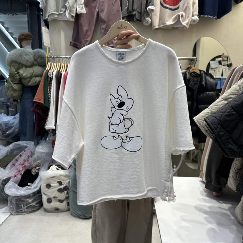 REPLAY東大門㊣實拍女士新款25秋冬推薦熱賣人氣職業真品T恤REPLAYT恤