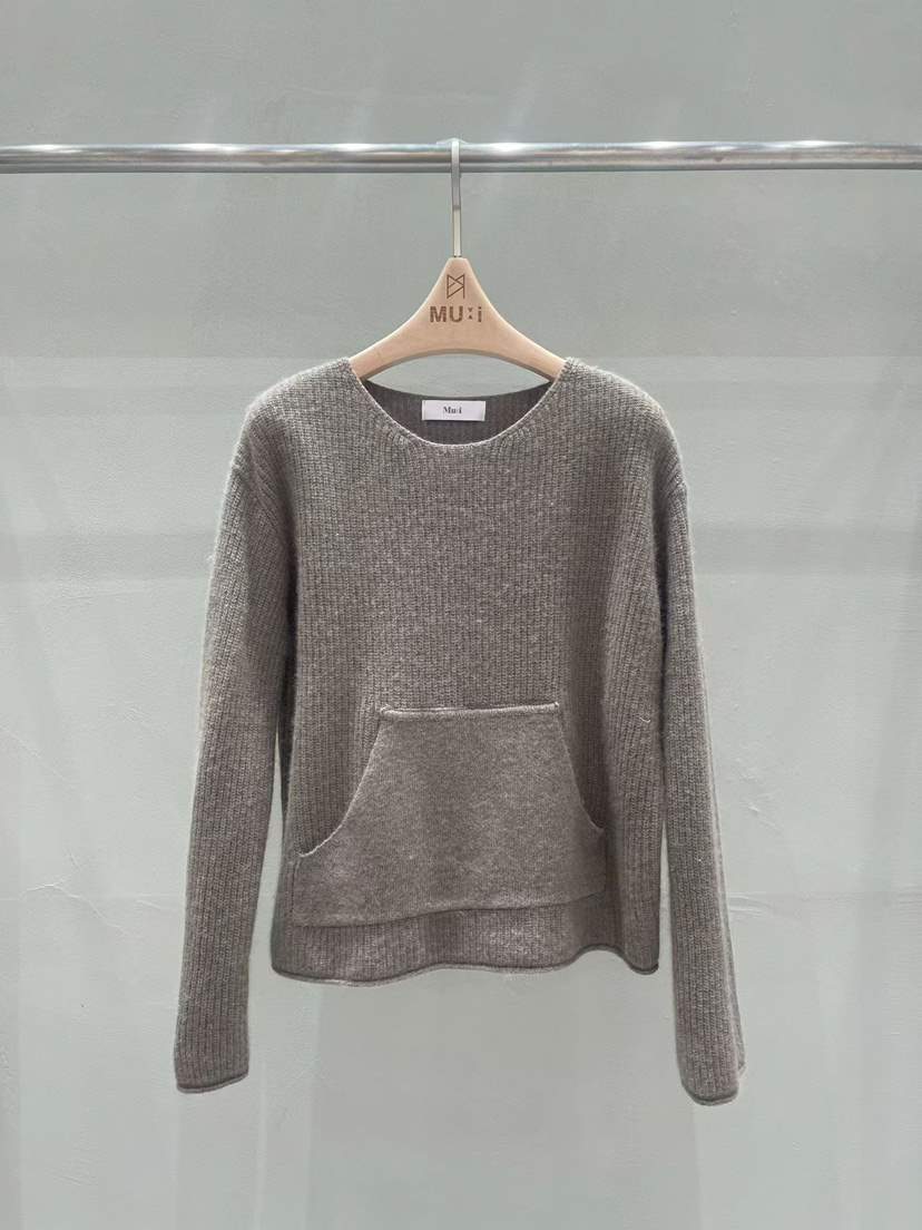 THE MUI東大門㊣代購女裝新品推薦人氣熱賣職業針織衫口袋THE MUI針織衫