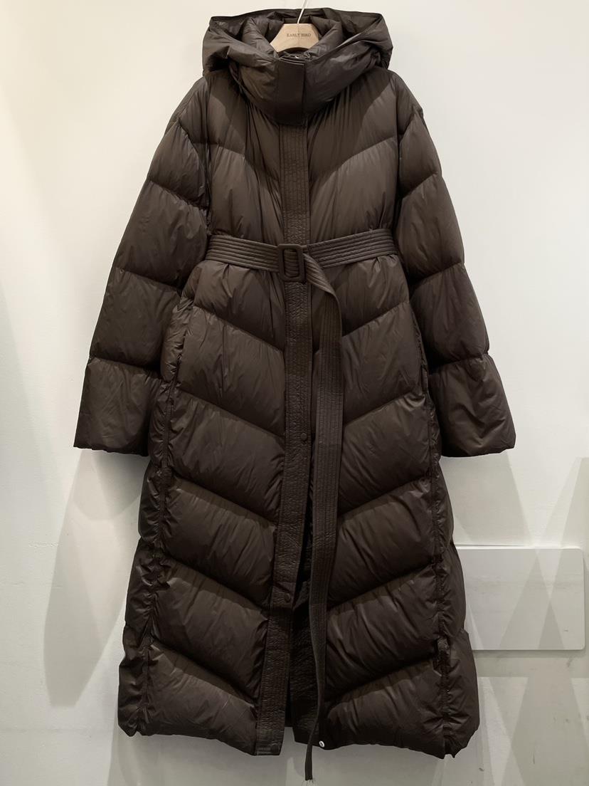 OBSESS韓國直郵㊣女士新款人氣真品推薦長款羽絨服含腰帶鴨絨OBSESS/EARLY BIRD長款羽絨服