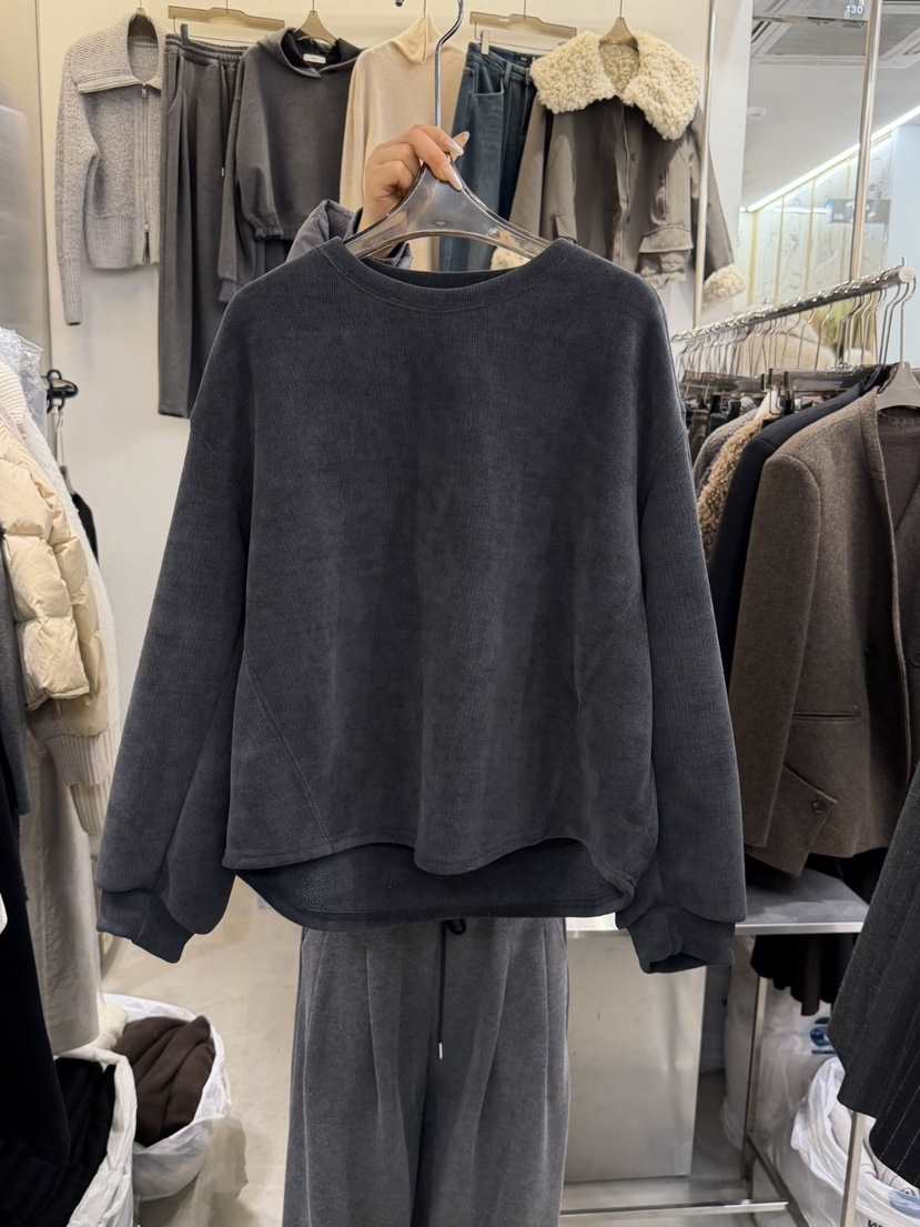 THE SIL韓國代購㊣女士新款人氣時尚25秋冬熱賣真品衛衣加絨THE SIL/1 2ILLY衛衣