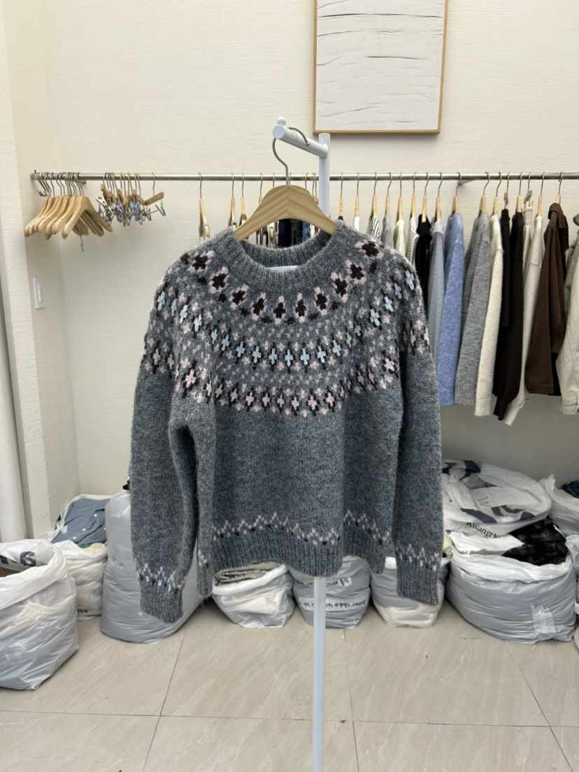 MILK TEA東大門㊣實拍女士新品熱賣職業推薦25秋冬時尚針織衫MILK TEA針織衫