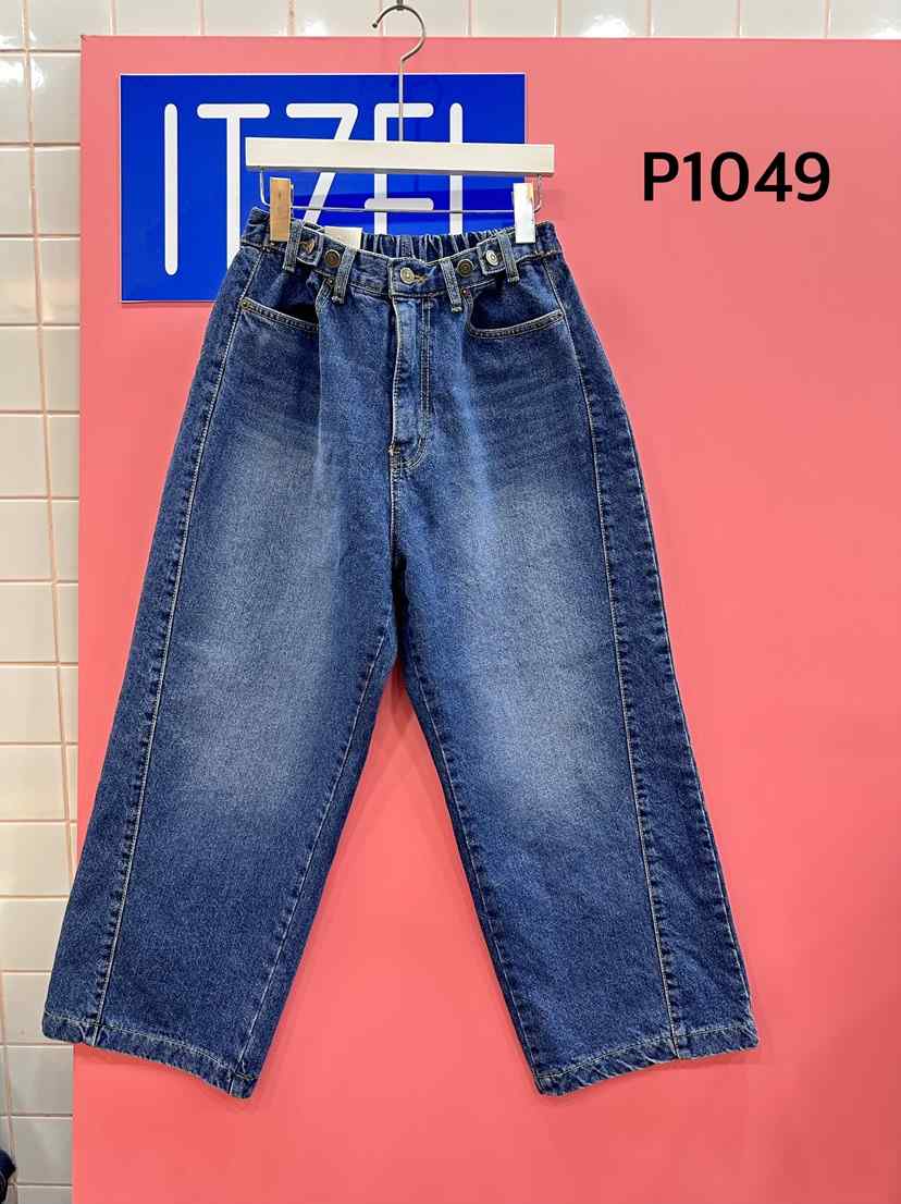 ITZEL韓國代購㊣女士新款25秋冬人氣時尚推薦休閑牛仔褲拉絨ITZEL牛仔褲