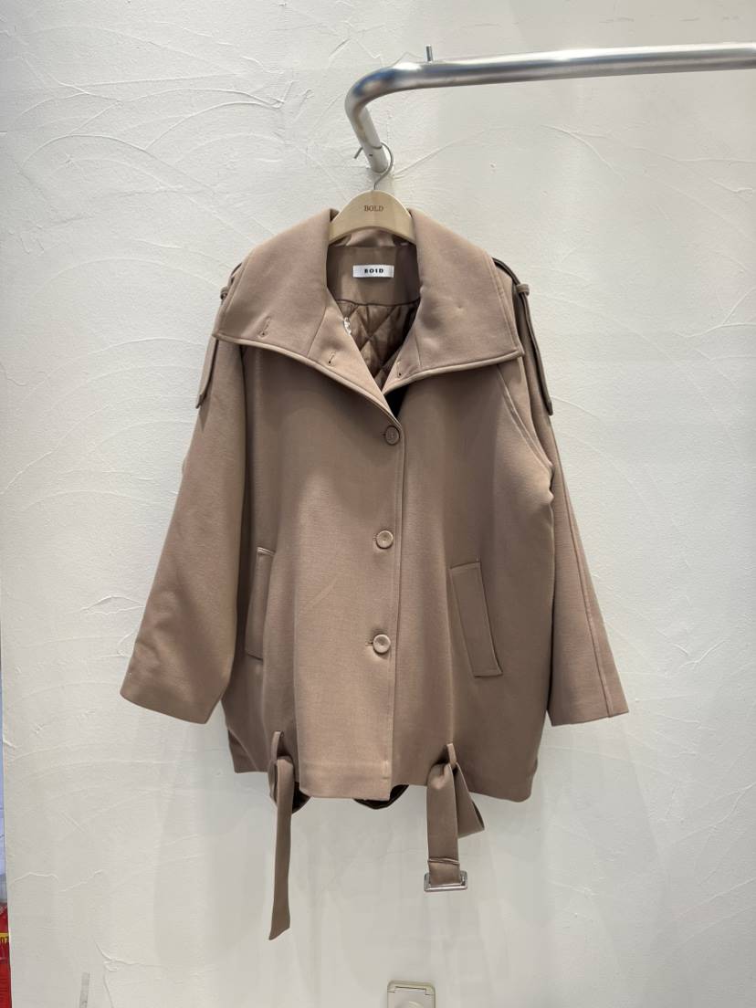 BOLD東大門㊣代購女裝新款熱賣時尚職業休閑25秋冬夾克含腰帶BOLD夾克