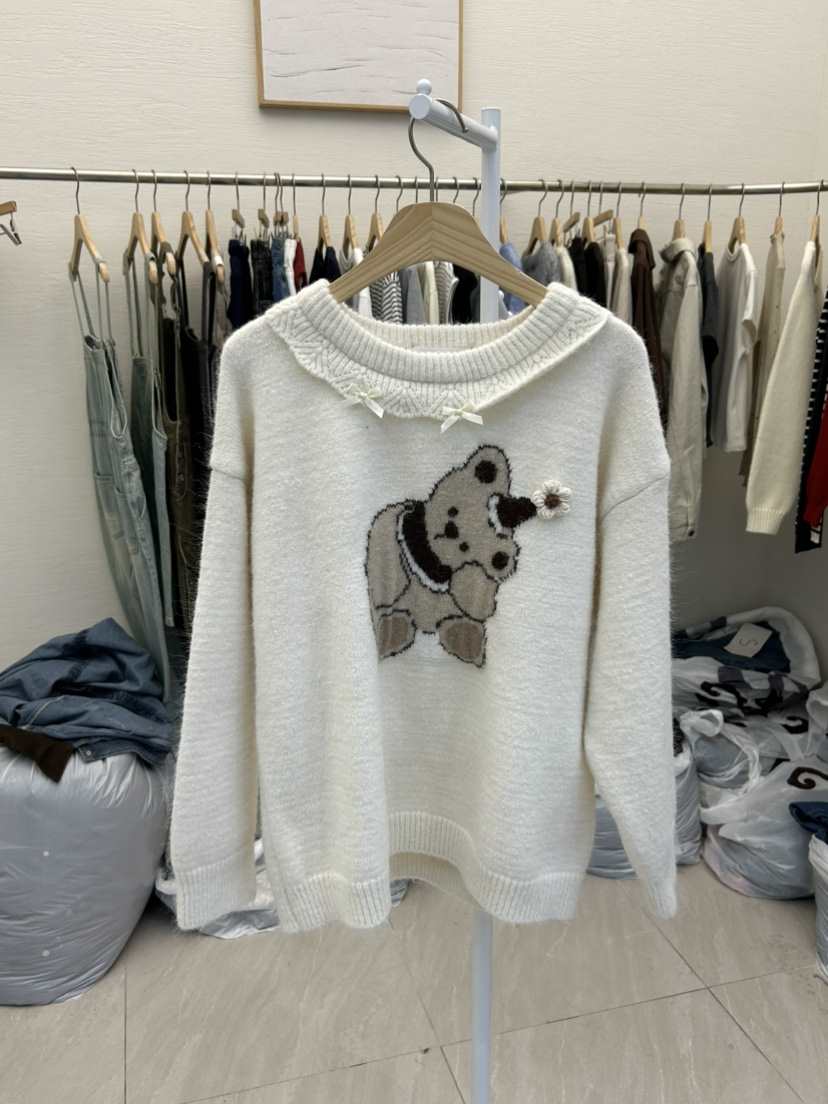 MILK TEA東大門㊣實拍女裝新品25秋冬職業熱賣人氣休閑針織衫MILK TEA針織衫