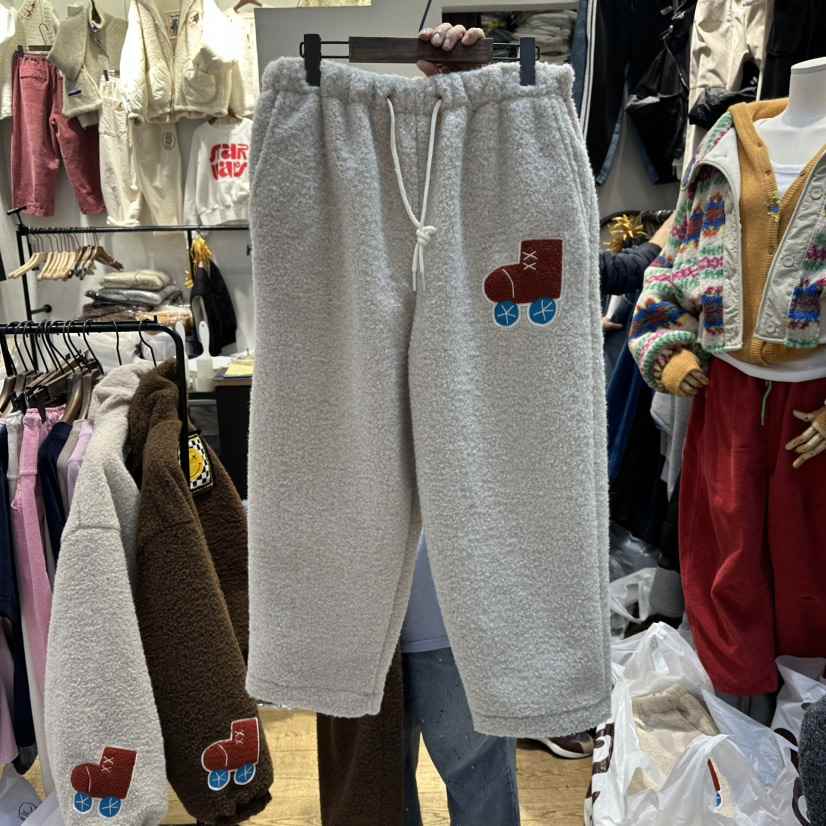 YESFREE東大門㊣實拍女士新款推薦時尚25秋冬真品人氣休閑褲絨YESFREE休閑褲