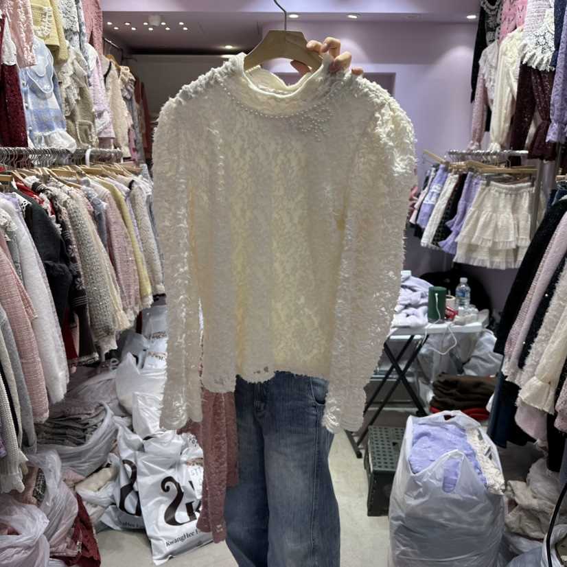 MS東大門㊣直郵女士新款熱賣真品休閑時尚職業人氣襯衫蕾絲衫MS襯衫/蕾絲衫