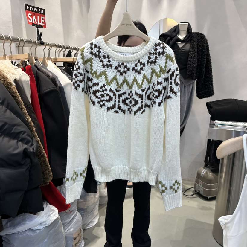 ULTRAORANGE東大門㊣實拍女裝新品25秋冬時尚熱賣人氣職業毛衣GILT/ULTRAORANGE毛衣