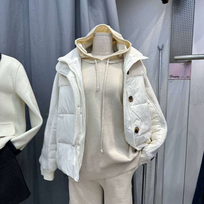 BLOOM韓國直郵㊣女裝新品真品時尚25秋冬熱賣短款棉服斜紋布BLOOM-Q短款棉服