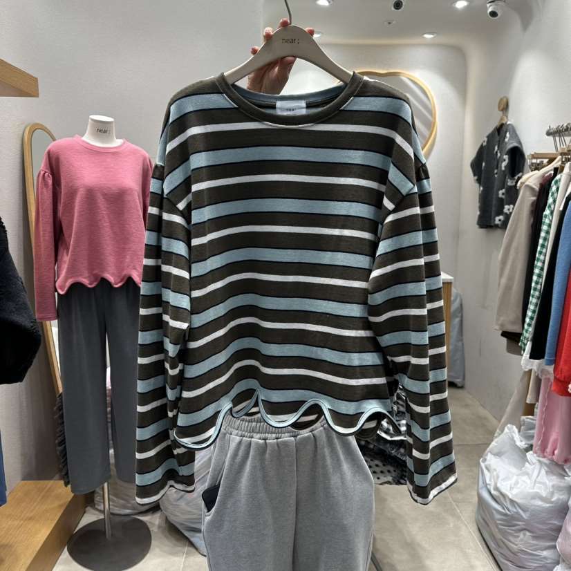 NEAR東大門㊣實拍女士新品時尚人氣職業真品休閑熱賣長袖T恤NEAR長袖T恤