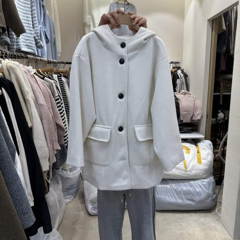 HOLYBANANA東大門㊣實拍女裝新款真品人氣時尚中長款大衣羊駝groovy.H/HOLYBANANA中長款大衣