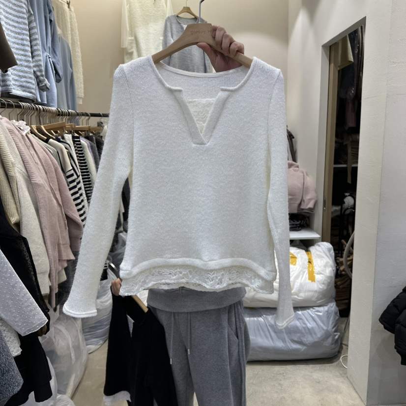 HOLYBANANA韓國代購㊣女士新品休閑職業人氣時尚推薦長袖T恤groovy.H/HOLYBANANA長袖T恤