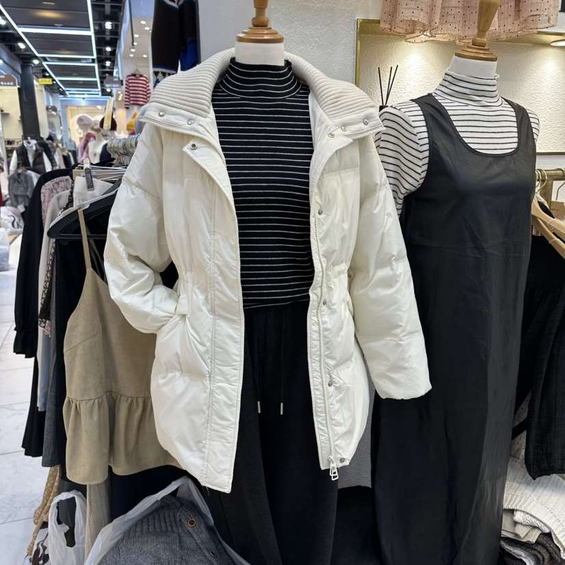 SYMPHONY東大門㊣實拍女裝新款熱賣真品25秋冬短款棉服高領SYMPHONY短款棉服