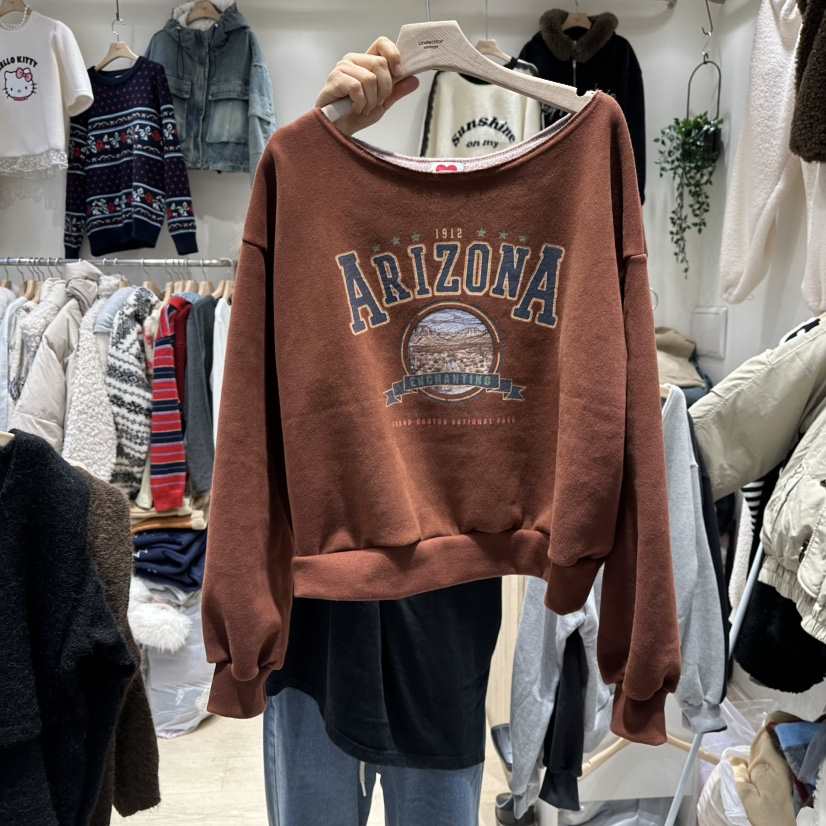 UNDERSTAR_VINTAGE東大門㊣直郵女士新款職業真品推薦25秋冬衛衣UNDERSTAR_VINTAGE衛衣