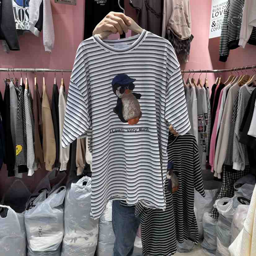 K STORY韓國直郵㊣女裝新款25秋冬時尚職業人氣休閑推薦T恤鵝K STORYT恤