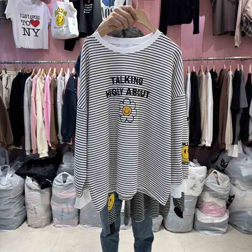 K STORY東大門㊣直郵女士新品熱賣人氣時尚25秋冬休閑長袖T恤K STORY長袖T恤