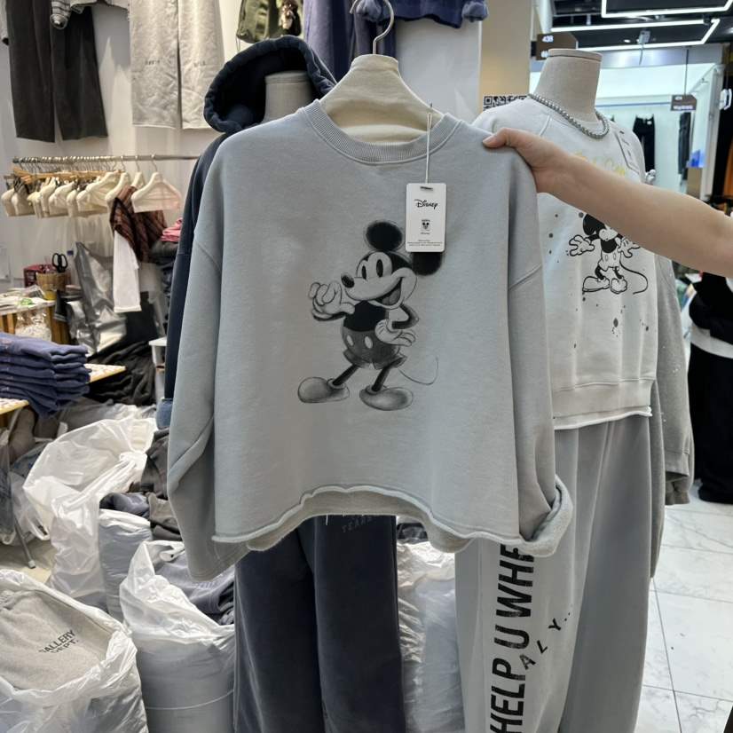 WASHBLUE韓國代購㊣女裝新品推薦熱賣人氣真品時尚長袖T恤加絨WASHBLUE長袖T恤