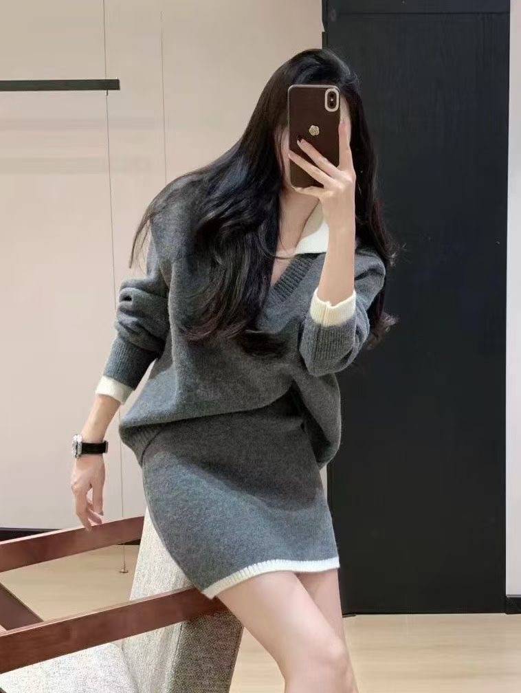 시선집중-T東大門㊣實拍女士新品25秋冬時尚熱賣休閑職業套裝시선집중-T套裝