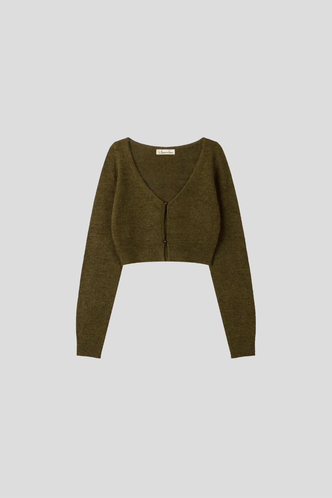 THE GGON韓國直郵㊣女裝新品人氣25秋冬休閑針織衫短款開衫THE GGON針織衫