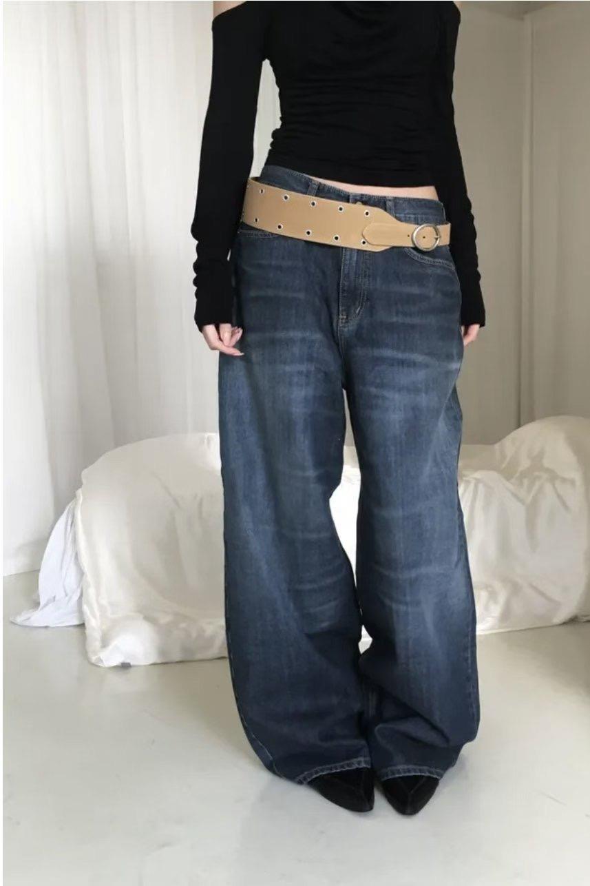 OOT東大門㊣代購女士新品真品時尚25秋冬休閑牛仔褲不含腰帶OOT牛仔褲