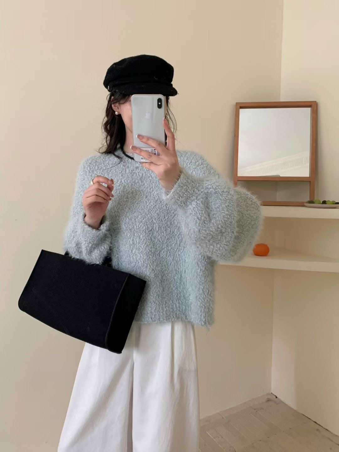 시선집중-T東大門㊣實拍女裝新款職業25秋冬熱賣真品針織衫棉시선집중-T針織衫