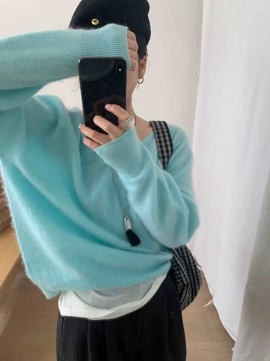 시선집중-T東大門㊣代購女士新品職業推薦熱賣人氣休閑針織衫시선집중-T針織衫