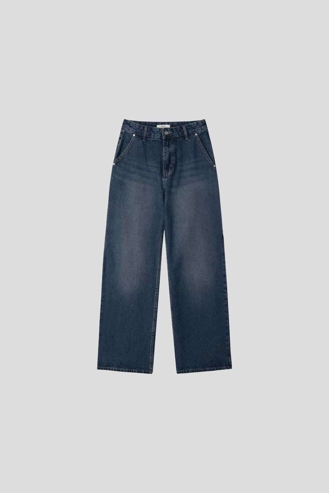 THE GGON韓國代購㊣女士新品真品推薦25秋冬人氣牛仔褲褶裥THE GGON牛仔褲