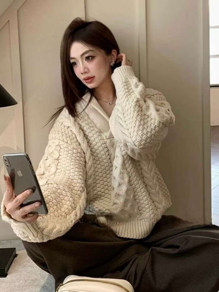 시선집중-T韓國直郵㊣女士新品推薦25秋冬職業真品熱賣毛衣시선집중-T毛衣