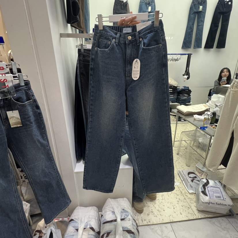 VANILLA J韓國直郵㊣女裝新品人氣職業時尚休閑真品牛仔褲VANILLA J牛仔褲